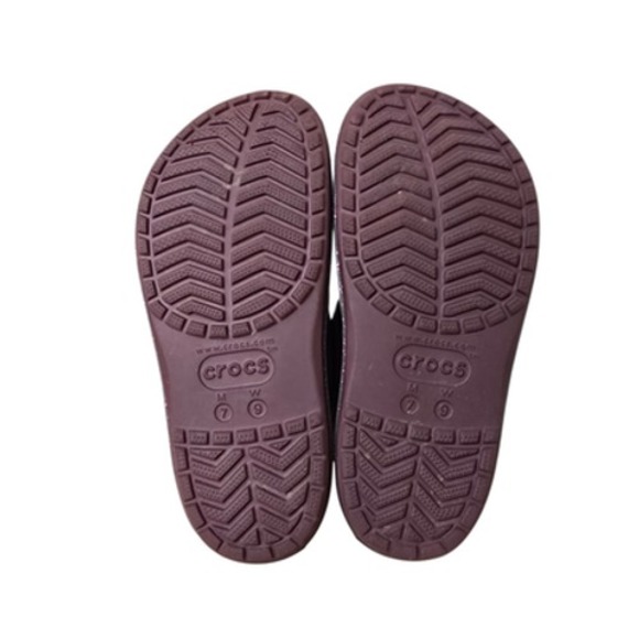 Crocs Shoes Womens Size 9 Purple Classic Platform Clog Glitter Slip On - Picture 5 of 9